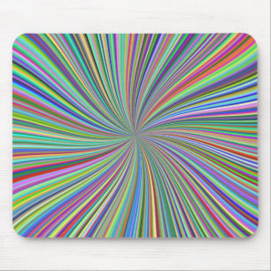 Tapis De Souris Chaque couleur dans la boîte Crayon Spiral Swirl O