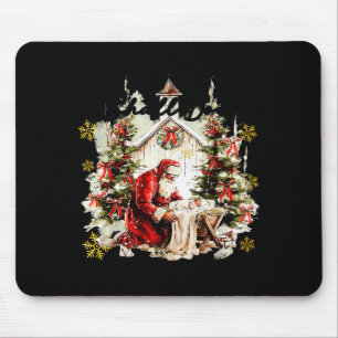 Tapis De Souris Chaque genou fléchira Funny Kneeling Santa Baby Je