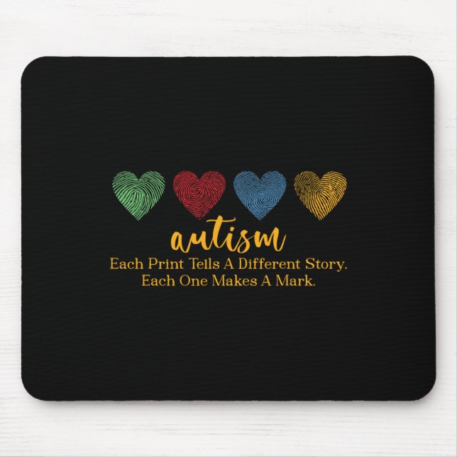 Tapis De Souris Chaque Impression Raconte Une Histoire Différente  (Devant)