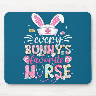 Tapis De Souris Chaque lapin's infirmière préférée Lapin de Pâques