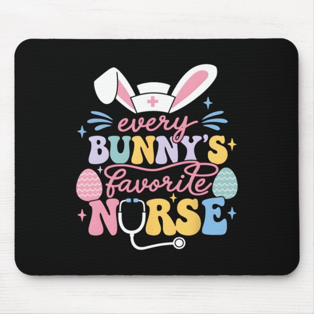 Tapis De Souris Chaque Lapin's Infirmière Préférée Mignon Lapin de (Devant)