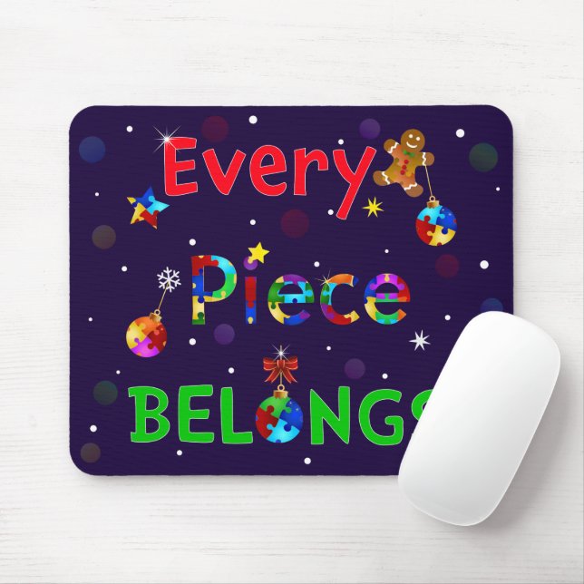 Tapis De Souris Chaque pièce appartient à Noël (Avec souris)