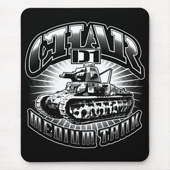 Tapis De Souris Char D1 Pad Mousepad (Devant)