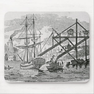 Tapis De Souris Charbon de chargement sur des cargos