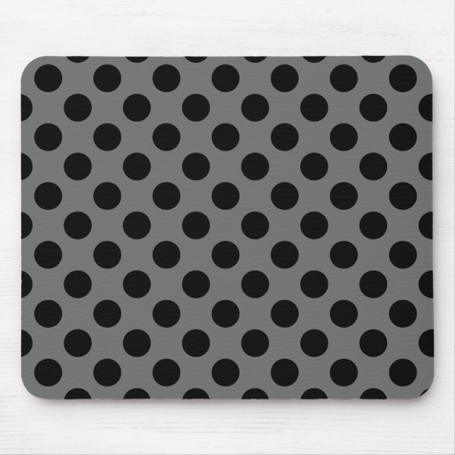 Tapis De Souris Charbon et points noirs à pois (Devant)
