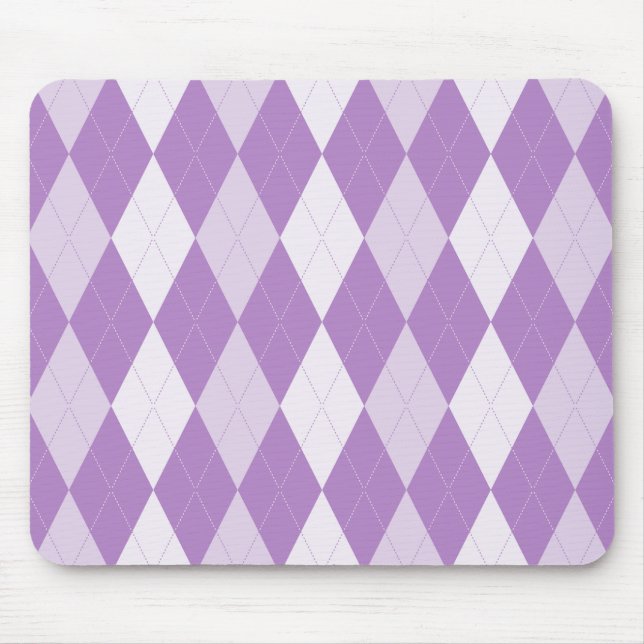 Tapis De Souris Chardon Jacquard violet Pale Violet Petit Diamant (Devant)