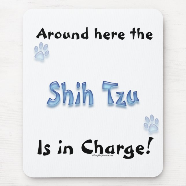 Tapis De Souris Charge Shih Tzu (Devant)