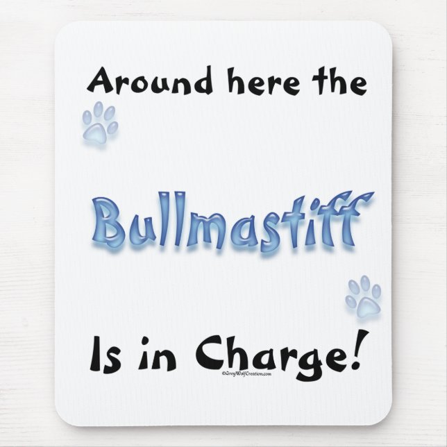 Tapis De Souris Chargement Bullmastiff (Devant)