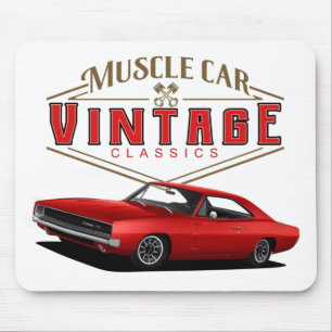 Tapis De Souris Chargeur Vintage de voiture de muscle