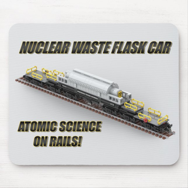 Tapis De Souris Chariot de flacon de déchets nucléaires d'Europe d (Devant)