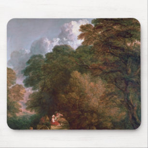 Tapis De Souris Chariot du marché de Thomas Gainsborough The,