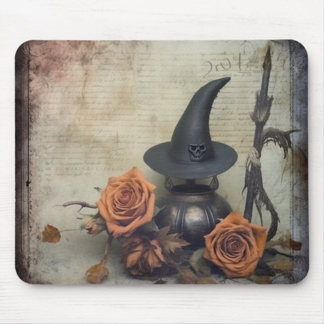 Tapis De Souris Chariot Halloween vintage (8) (Devant)