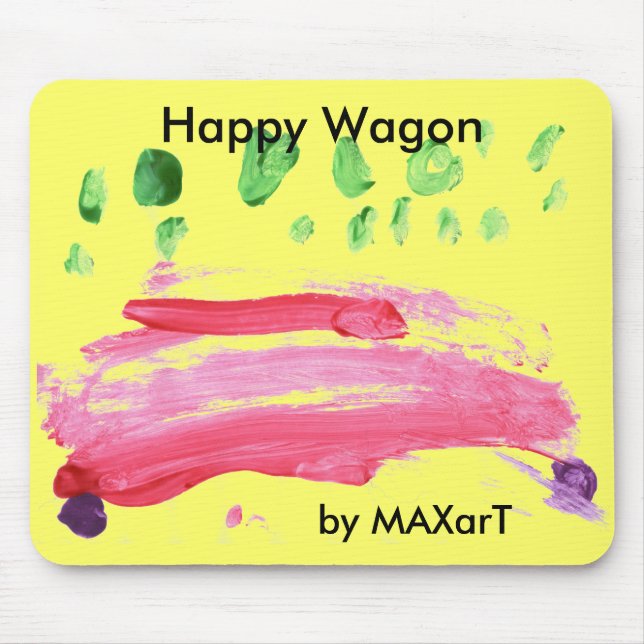 Tapis De Souris "Chariot heureux" par MAXarT (Devant)