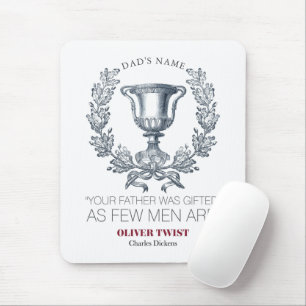Tapis De Souris Charles Dickens - Votre Père A Été Cadeau - Trophé