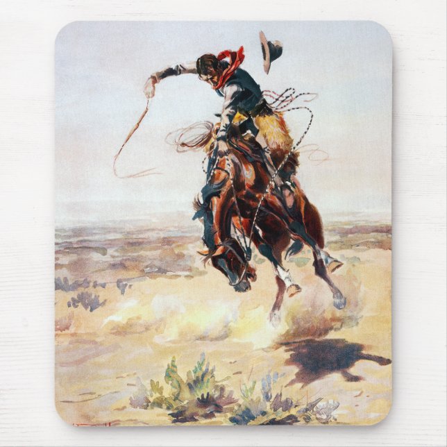 Tapis De Souris Charles Marion Russell un mauvais Hoss (Devant)