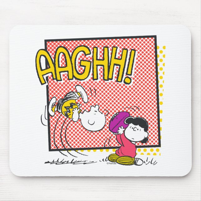 Tapis De Souris Charlie Brown et Lucy Football Comic Graphic (Devant)