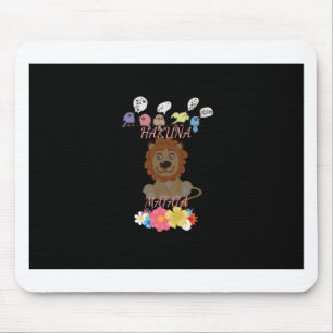 Tapis De Souris Charmant bébé lion "Flore et Faune Hakuna Matata"
