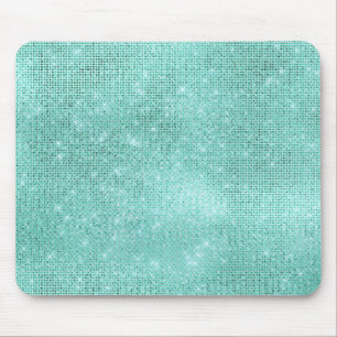 Tapis De Souris Charme brillant de diamant bleu vert de bleu
