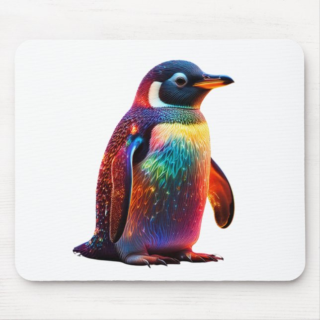 Tapis De Souris Charme de pingouin lumineux (Devant)