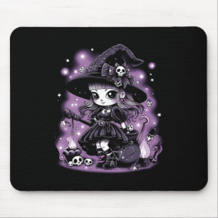 Tapis De Souris Charmes mystiques Halloween sorcière graphique