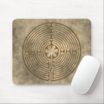 Tapis De Souris Chartres Labyrinthe - Symbole spirituel Antique 1<br><div class="desc">Symbole spirituel Design par EDDA Fröhlich / EDDArt | Labyrinthe est un système de lignes ou de chemins, qui fait de nombreux changements de direction ou de la mise en place d'un second du motif à un puzzle. Le Labyrinthe n'a qu'un seul accès au centre, tandis que plusieurs labyrinthes.. |...</div>