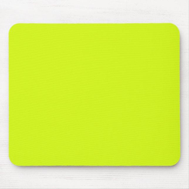 Tapis De Souris Chartreuse Couleur jaune uni (Devant)