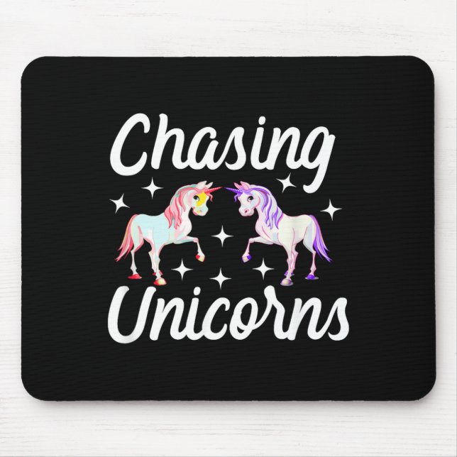 Tapis De Souris Chasing Licornes Magique (Devant)