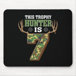 Tapis De Souris Chasse 7 ans 7e fête d'anniversaire Deer Hunter