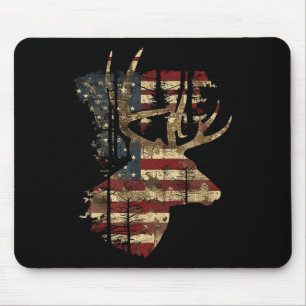 Tapis De Souris Chasse au cerf buck à queue blanche 4 juillet État