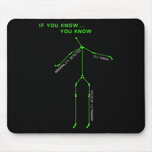 Tapis De Souris Chasse aux fantômes Sls Caméra Stick Man Novelty É (Devant)