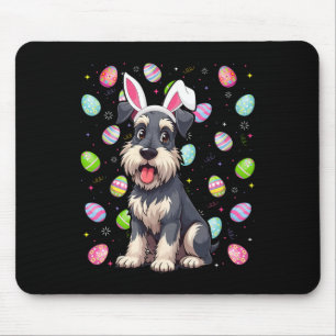 Tapis De Souris Chasse aux œufs de Pâques Chien Schnauzer Nain Ore