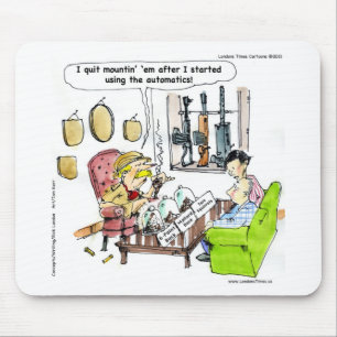 Tapis De Souris Chasse Avec Automatique Drôle Cadeaux & Tee - shir