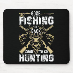 Tapis De Souris Chasse drôle de cerf parti chasseur par Byck à la