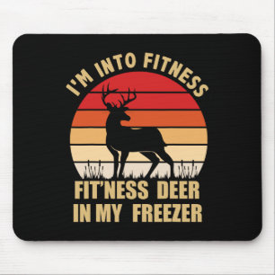 Tapis De Souris Chasse Je suis en forme Deer Congélateur Drôle Cha