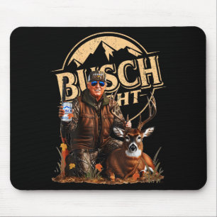 Tapis De Souris Chasse rétro Trump Cerf Boire de la bière drôle Ch