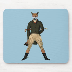 Tapis De Souris Chasse vintage au renard