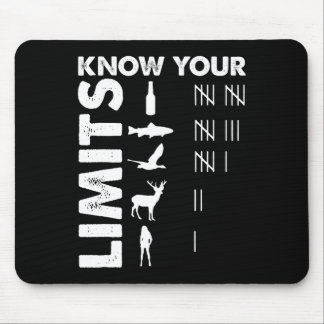 Tapis De Souris Chasseur Amusant Connaissez Vos Limites Chasse À L