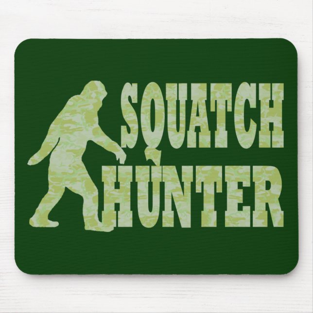 Tapis De Souris Chasseur de squatch en camouflage (Devant)
