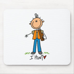 Tapis De Souris Chasseur de Stick Figure