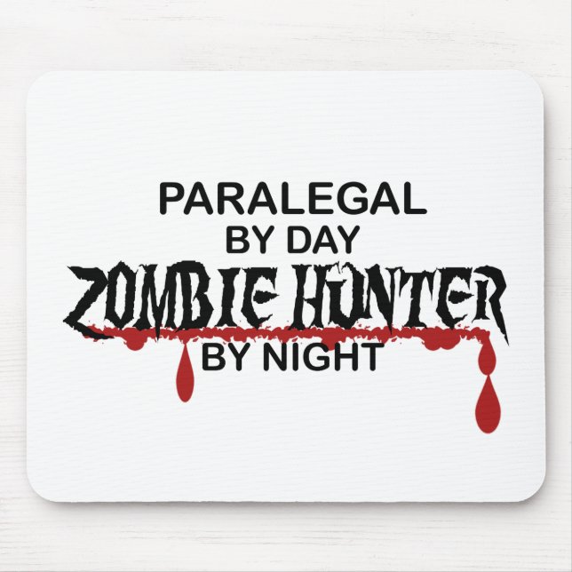 Tapis De Souris Chasseur de zombi de paralégal (Devant)