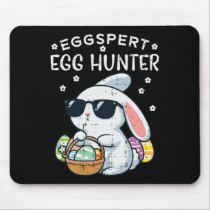 Tapis De Souris Chasseur d'œufs de Pâques expert Lapin Garçons Fil