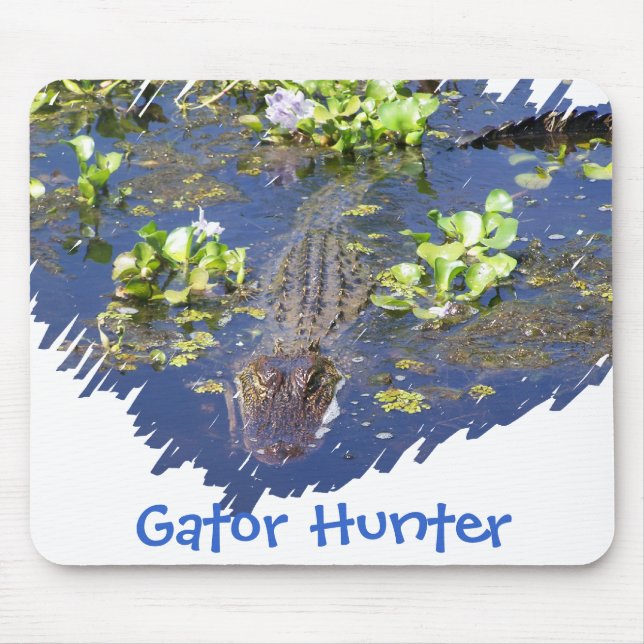 Tapis De Souris Chasseur Mousepad d'alligator de marais de la (Devant)