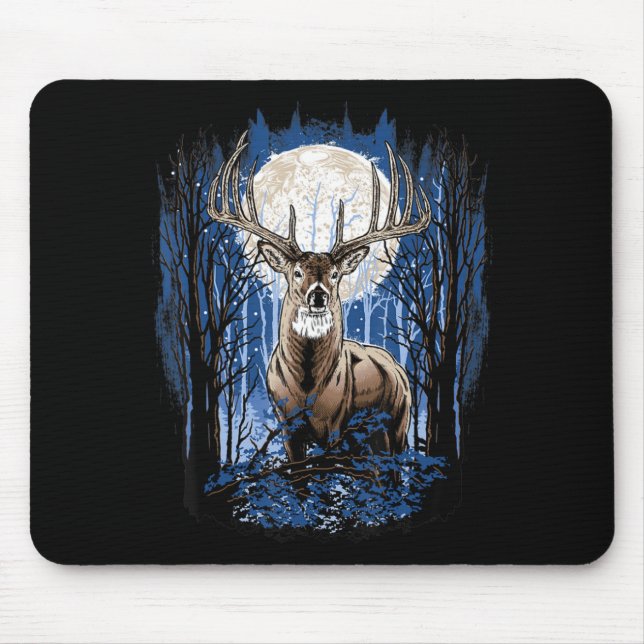 Tapis De Souris Chasseurs Deer Chasse Big Whitetail Buck (Devant)