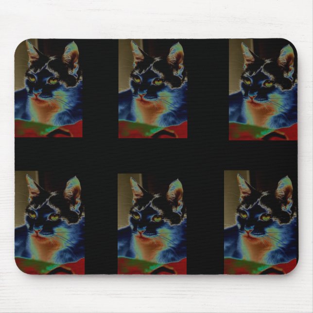 Tapis De Souris Chat #1 Mousepad (Devant)