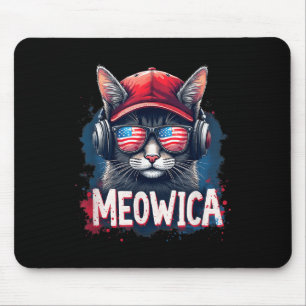 Tapis De Souris Chat 4 juillet Meowica Girls Boys American Flag S