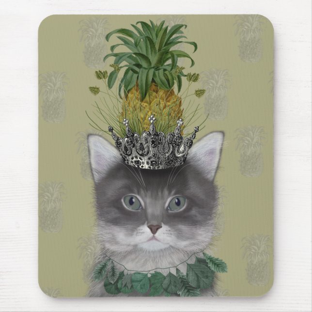 Tapis De Souris Chat à ananas (Devant)
