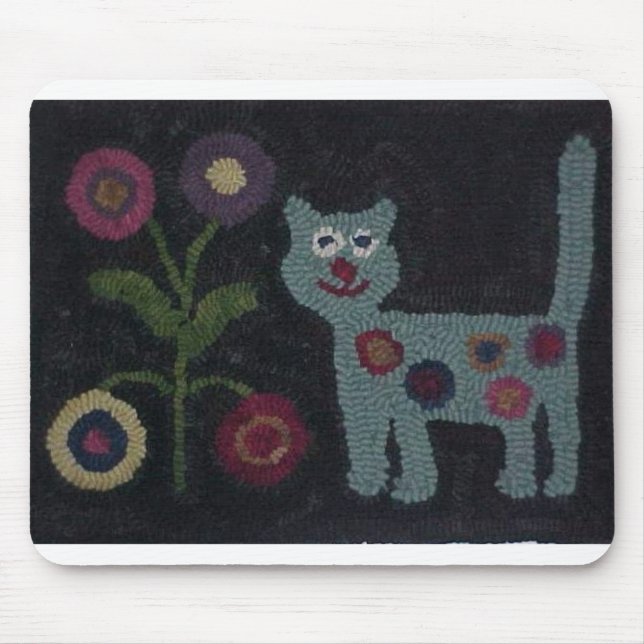 Tapis De Souris Chat accroché de couverture (Devant)