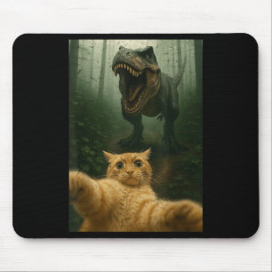 Tapis De Souris Chat amusant Selfie Dinosaure mème Animaux Lover G