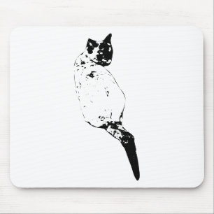 Tapis De Souris Chat au repos, Espace de travail silencieux