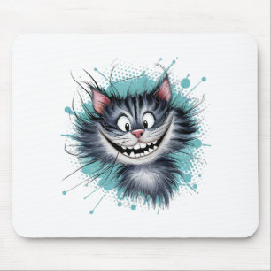 Tapis De Souris Chat avec un sourire.